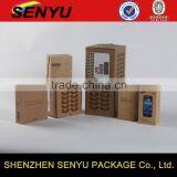 Recyclabe Feature Cup Boxes, Cellphone Boxes, Brown Craft Paper Packaging Boxes Supplier's Choice