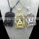 Gunblack/Silver/Gold Great Ape Monkey Necklace With Hair