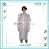 disposable SBPP SMS nonwoven green disposable lab coat