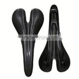 Weight light new product 2014 hot road bicycle or mountain bike carbon fiber saddle leather