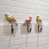 Home Decoration Metal Iron Bird Wall Hook,Hanging Resin Wall Plaque /2015 Hot New Design Bird Multi-function Wrought Coat Hook thumbnail-2