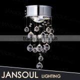 Zhongshan Cheap Vintage Novel Indoor House Fittings Round Hanging Crystal Clear Glass Ball Chandelier thumbnail-1