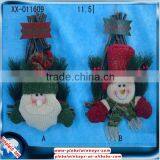 011609 New 11.5 Inch Cloth Santa Claus Snowman Christmas Gift Toys for Kids thumbnail-1