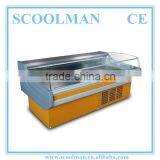 Supermarket Used Flat Display Open Top Freezer