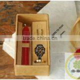 Envelop Wooden&metal Embossing Wax Chain Necklace thumbnail-1