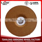 330 LIGANGWANG 4 INCH YELLOW Flexible Grinding Wheel for Inox for INDIA Market thumbnail-1
