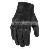 Fashion Men Black Genuine Lambskin Motorcycle Driving Leather Glove Motorcycle Gloves thumbnail-1