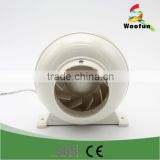 AC Plastic mixed flow inline duct fan centrifugal exhaust plastic fan