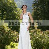 Strait Eyelash Lace WEDDING DRESS With Beaded Corset thumbnail-1