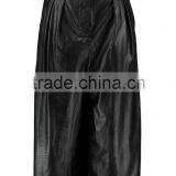 Wide Leg Pleated Faux Leather Shorts