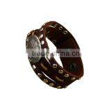 Hot Sale New Europe Fashion Men Leather Vintage Bracelet