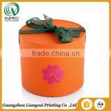 Fancy Small Light Bio-degradable Safe Customized Cute Round Jewel Box With Ribbon thumbnail-1