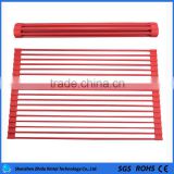 alibaba wholesale factory price red roll up square stand silicone coated drying rack