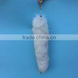 Genuine Fox Tail Fur Blue Fox Tail Keychain for Bag and Garments thumbnail-3