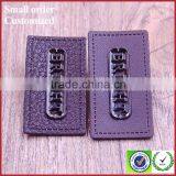 Embossed Jean Metal Logo Plate Real Custom Leather Patches PU Patch For Beanies thumbnail-4