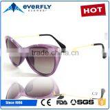 Hot Sale High Quality Fashion TR90 Metal Ladies Sunglasses for Women