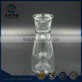 Fancy 500ml Round Clear Glass Drinking Bottle