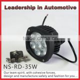 NSSC leading performance High Power 35w Super Bright 4.3 inch 9-32V LED Auto Work Light FLOOD BEAM SPOT BEAM