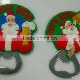 Soft PVC Rubber Happy New Beer Bottle Opener