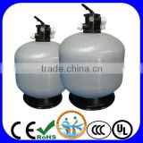 Swimming pool equipment top mount sand filters