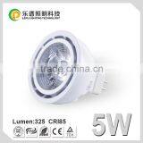 Optional Color Rings 5watt 85Ra Dimmable Cob Led Mr16