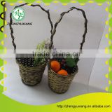 Archaize handmade bamboo fruit basket with carrier