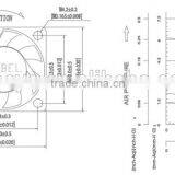 Alseye CB0515 Manufacture 12v 40x40x10mm Auto-Restart dc Communications Transparent Fan thumbnail-5