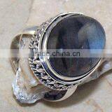 925 Sterling Silver Labradorite Cocktail Ring thumbnail-1