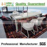Modern Rattan Dining Table and Chair Set 2015 thumbnail-6