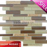 glass mosaic strip tile in multi size HG-CDT109