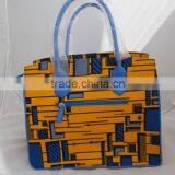 High Quality PU Mix Africa Wax Fabric Lady Bags Wholesale thumbnail-3