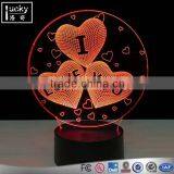 Colorful I Love You Decorative 3D Desk Lamp Acrylic Night Light thumbnail-6