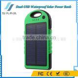 Dual USB Solor Charger 8000mAh Solar Power Bank Waterproof for IPhone for IPad for Android Phone thumbnail-3