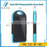 3000mAh Dual USB Portable Waterproof Solor Charger Power Bank for IPhone for Android Smartphone for IPad thumbnail-3