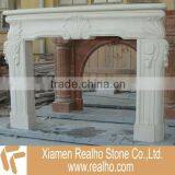 Moca Cream Marble Fireplace thumbnail-1