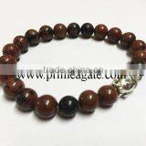 Mahogany Obsidian Stretchable Buddha Bracelet | A Grade Good Quality Gemstone Bracelet | Agate New Jewelry 2016 Bracelets thumbnail-1
