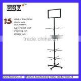 Supermarket Retail Metal Rotating Accessories Handbag Display Rack HSX-S106