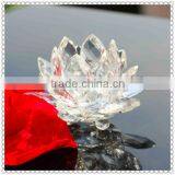 Wholesale Cheap Clear Crystal Lotus for Festival Gifts thumbnail-1