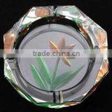 Crystal Round and Other Shapes Glass Photo Ashtray thumbnail-1