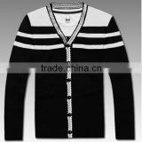 Cotton fashion sweater high quality OEM long sleeve mens cardigans sweater