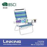 Alu Beach Chair With Cup Holder