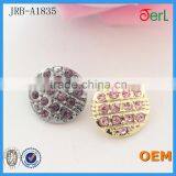 Wholesale Round Gold Color Rhinestone Clothing Buttons thumbnail-5