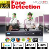 LS VISION Nvr H.265 Face Recognition 16Ch Poe Switch Nvr For Ip Camera De Seguridad