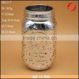 18oz electroplate glass mason jar with high quality