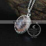 925 Sterling Silver Oval Tiger Eyes Gemstone Cabochon Fashion Women Necklace 6360483 thumbnail-3