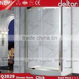Two Sliding Doors Aluminum Shower Room 6mm/8mm Square Sliding Shower for Hotel Shower Cubicle thumbnail-2