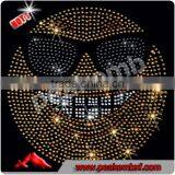 Wholesale Rhinestone Motif Emoji Heat Transfer Designs for Apparle Stock thumbnail-5