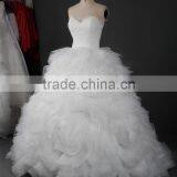 RSW913 Tulle Ruffle Skirt Vintage Lace Express Wedding Dress Bridal Ball Gown thumbnail-3