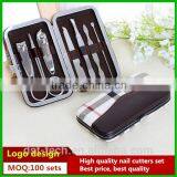7 in 1 Nail Care Gift Set/ Cutter Cuticle Clipper/Manicure Pedicure Kit Case