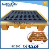 Plastic Anti Split Pallets for Drums, 1300*1300*300mm Leakproof Pallet